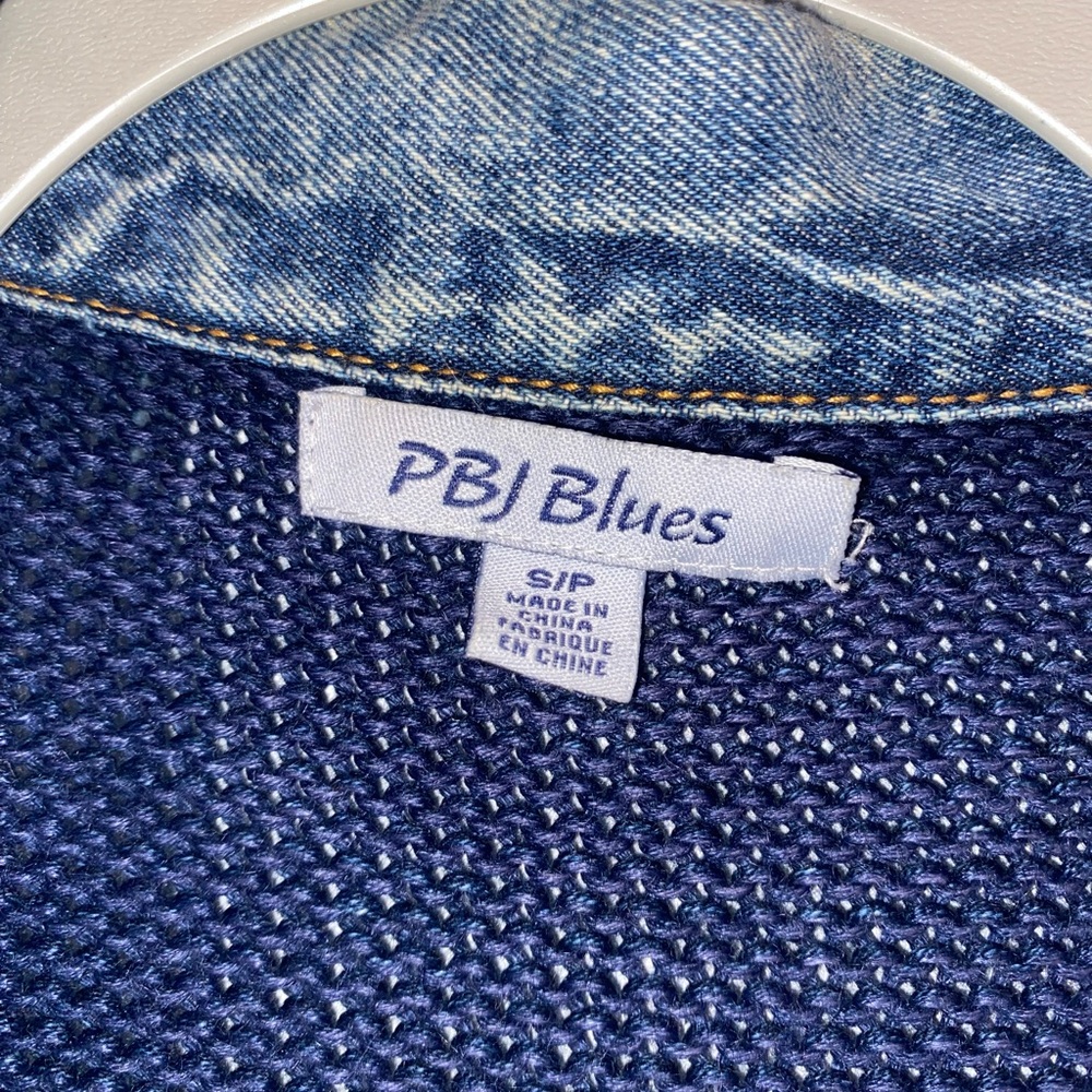 PS Blue Women's Knit Denim Cardigan - Blue - Picture 3 of 3